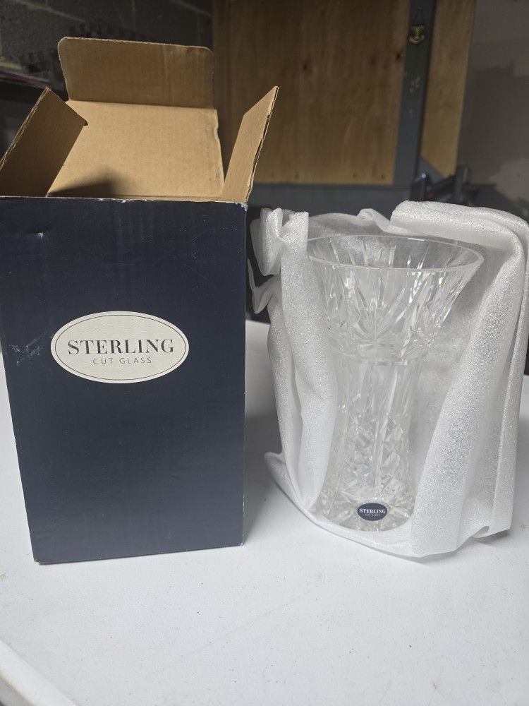 Sterling Cut Glass Forsyth Flared Vase Large – 2023 Arbor Day Champions Award