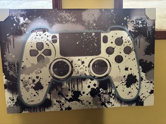 Large Gaming Controller Wall Art – Gamer Room / Game Room Decor