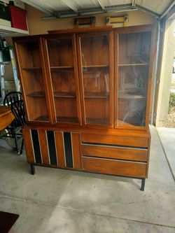 Midcentury Hutch..70 by 60..Good Shape..