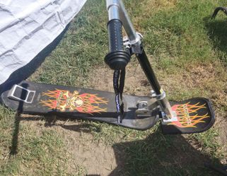 Snow Jack Scooter by SIC Upright Sled Snowboard Board Handle Bar