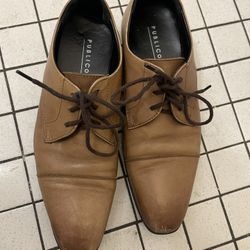 Public Opinion Brown Leather Men's Shoes Size7
