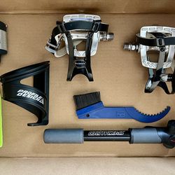 Bike Pedals, Bike Rack, Misc Bicycle Gear