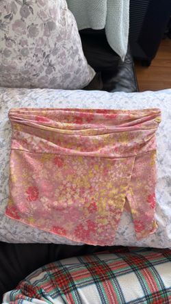 Floral cropped shirt size S