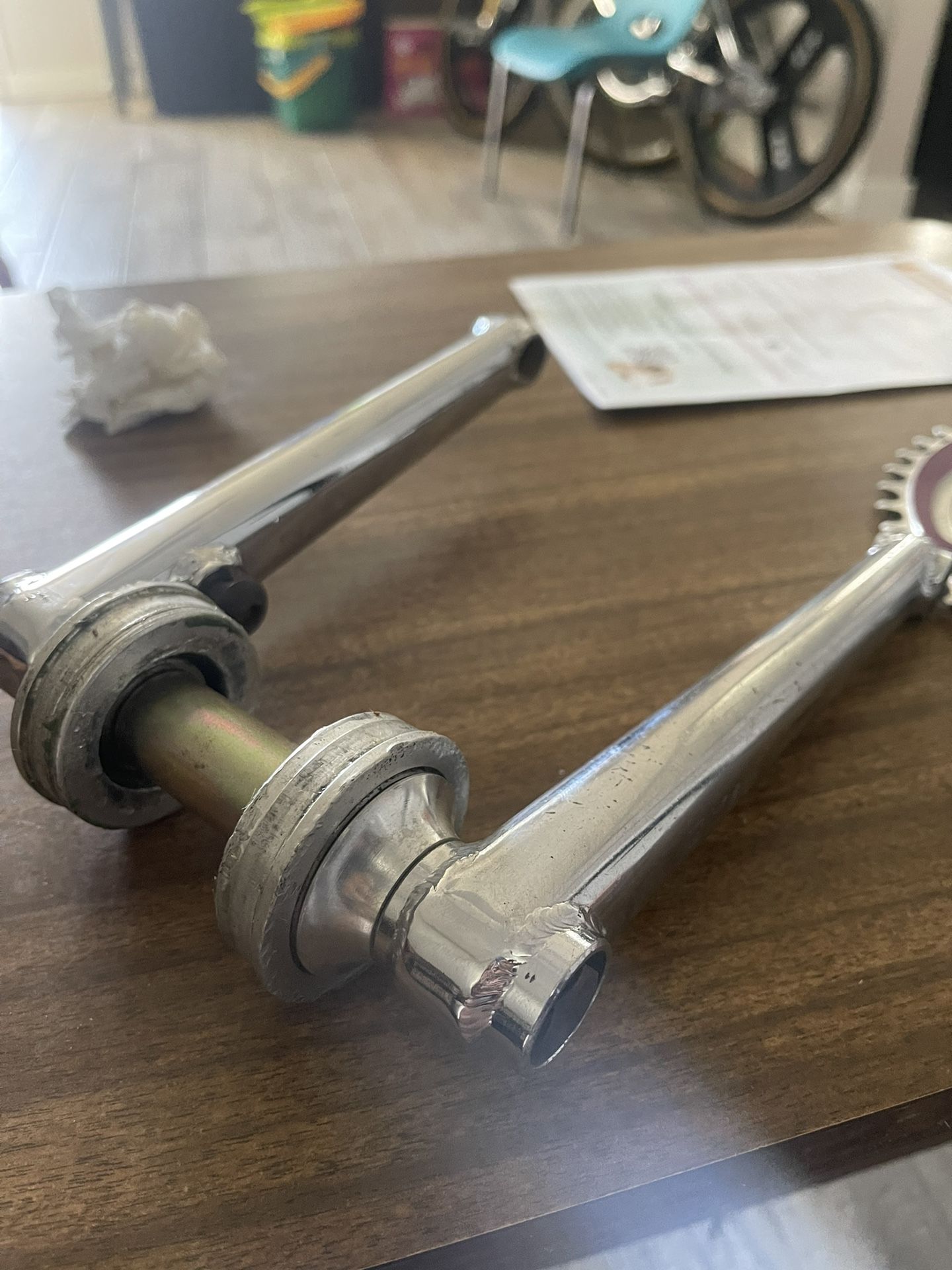 GT Vintage Bmx 180mm 3 Piece Profile Cranks USA GT4130 Vintage Retro Rad Racing Three Piece