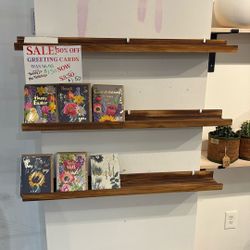 Wood Shelves 33” Wide $10 Each