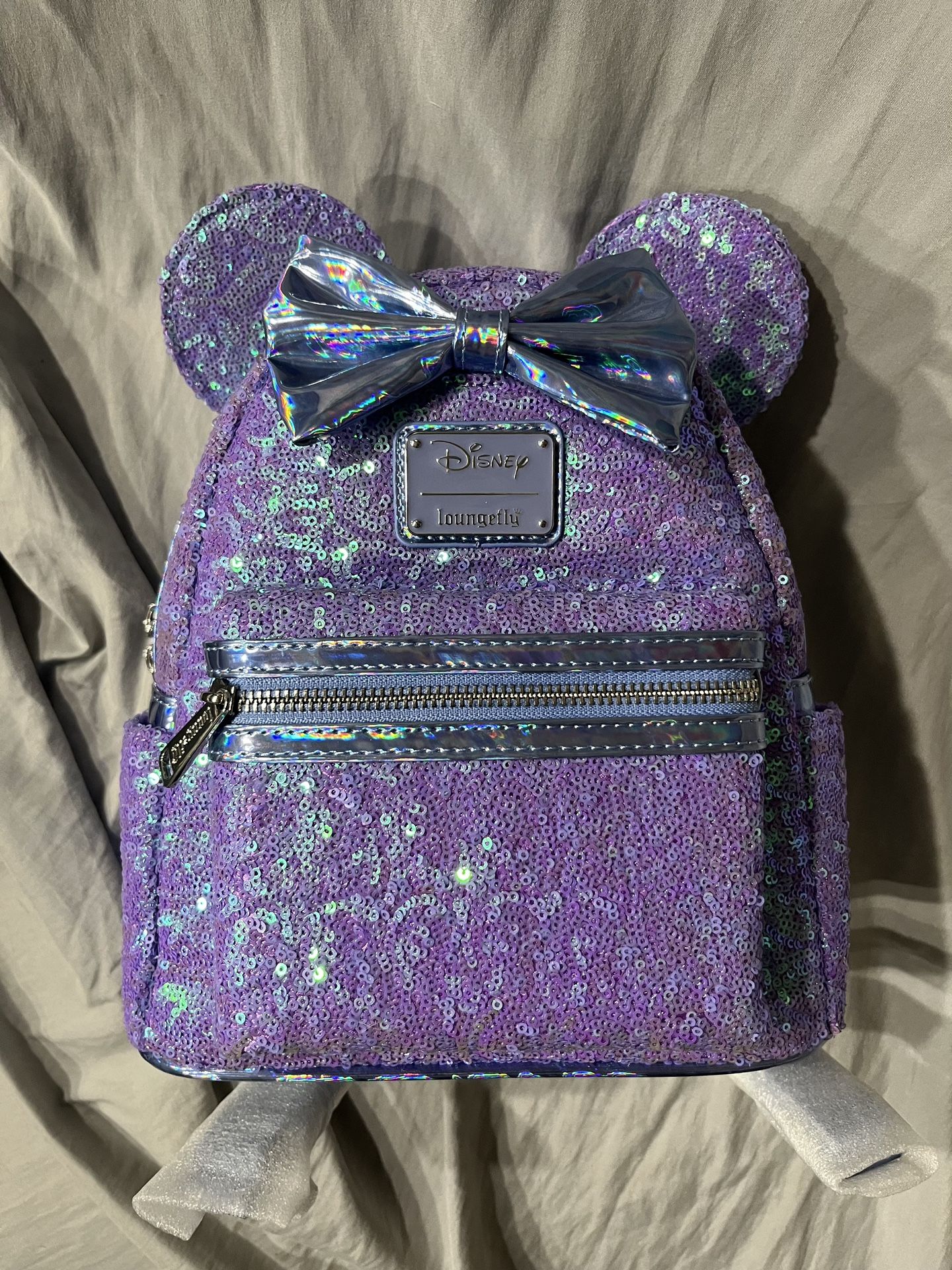 Minnie Mouse Purple Sequin Disney Loungefly Backpack
