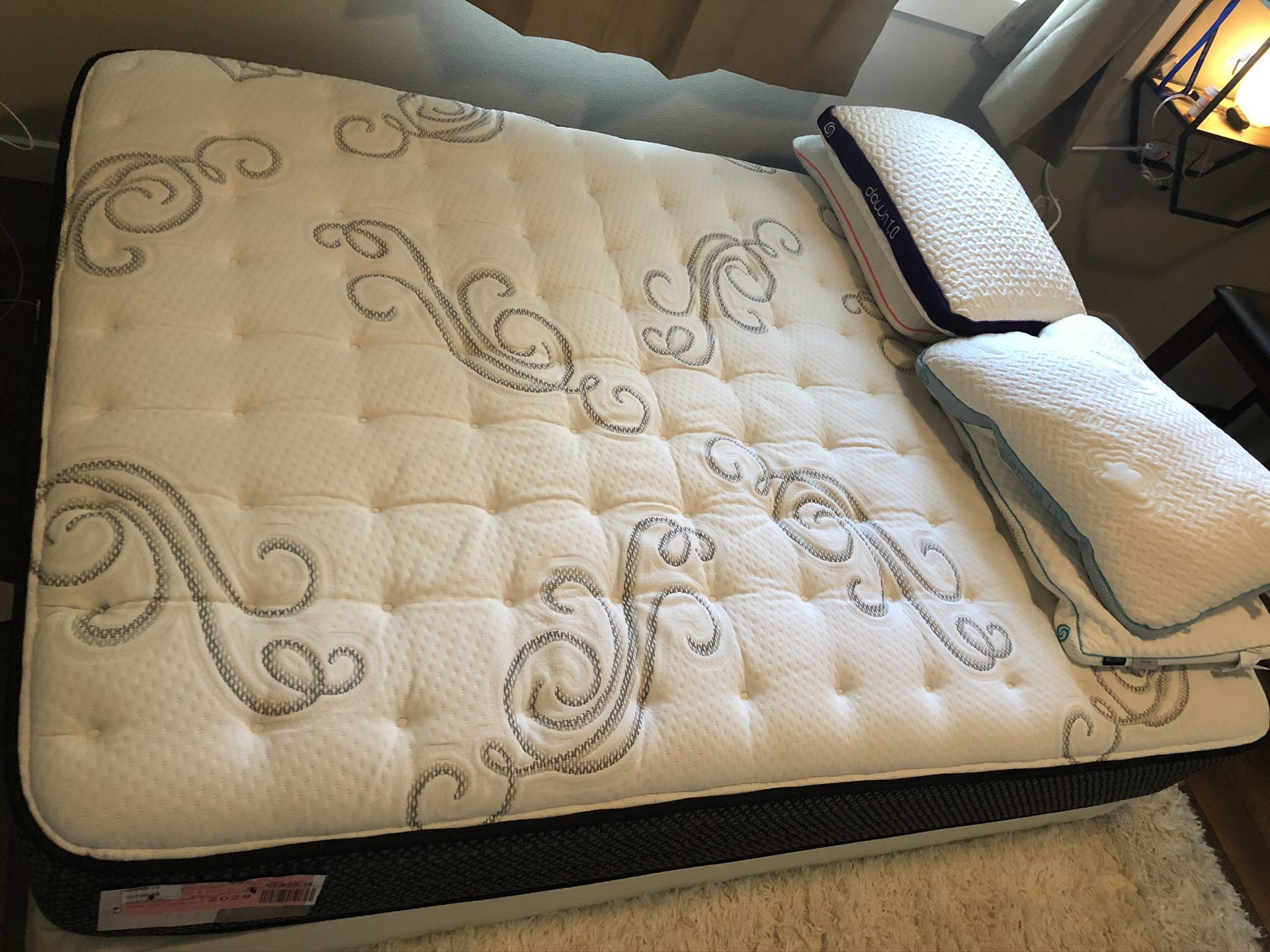 sealy hidden lake cushion firm pillowtop king mattress