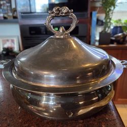 Silver Plated Serving Bowl & Lid 