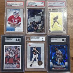 Graded Sports Card Lot - Prices In Description Or Whole Lot 