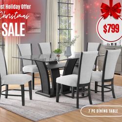 7 Pc Dining Table 