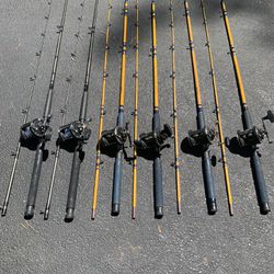 8-1/2” Trolling Rods with PENN 320 GTI Reels, $70 Each
