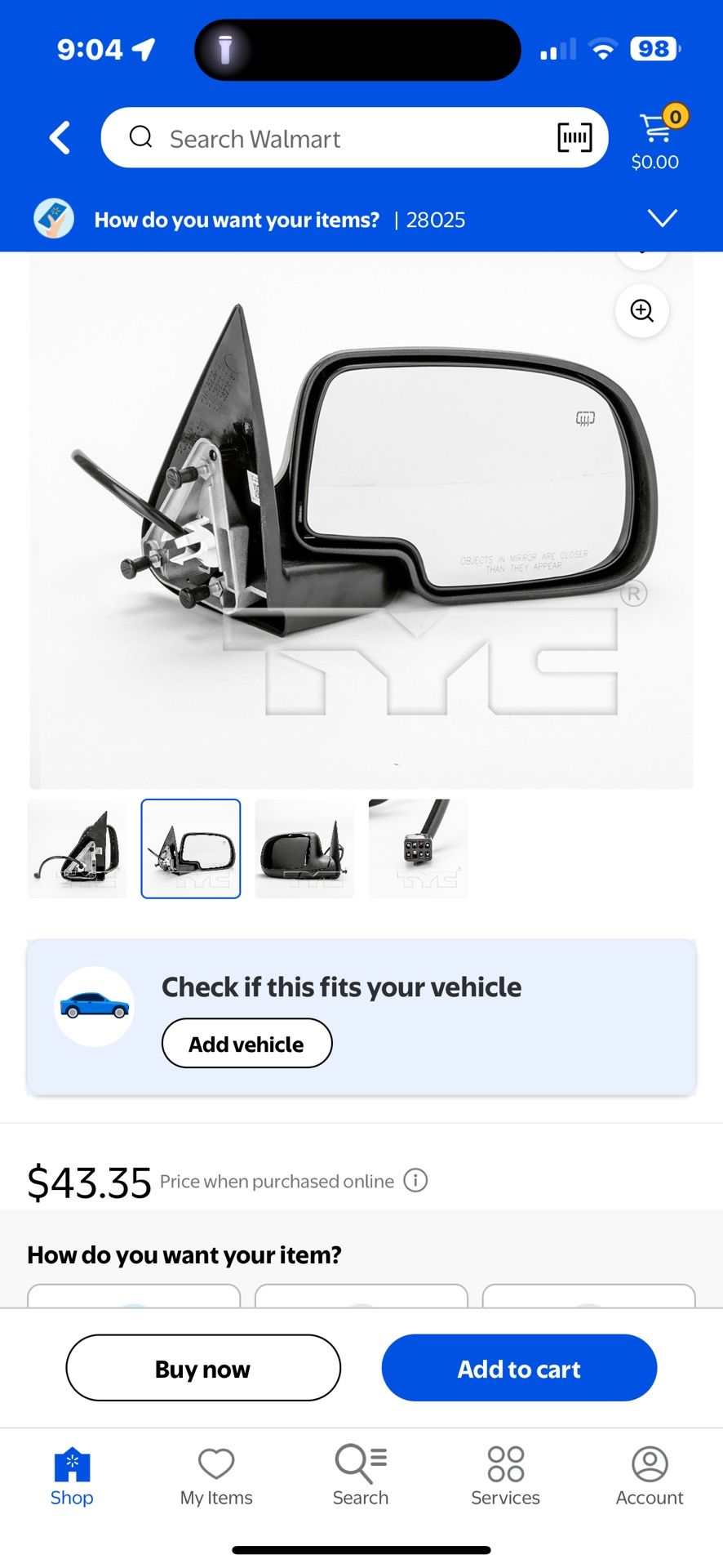 Door Mirror RH Chevy GMC 1(contact info removed)