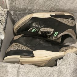 Nike Air Jordan 3 Retro In Black w/ Elephant Print