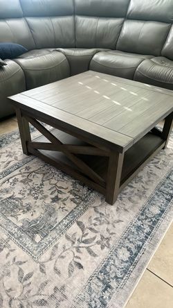 Square Farmhouse Wood Coffee Table