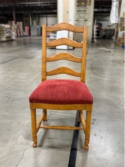 Set of 10 Solid Wood Dining Chairs - Farmhouse Style