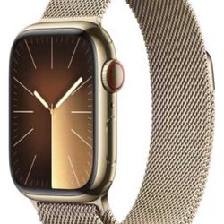 Apple Watch Series 9 GPS + Cellular 41mm Gold Stainless Steel Case