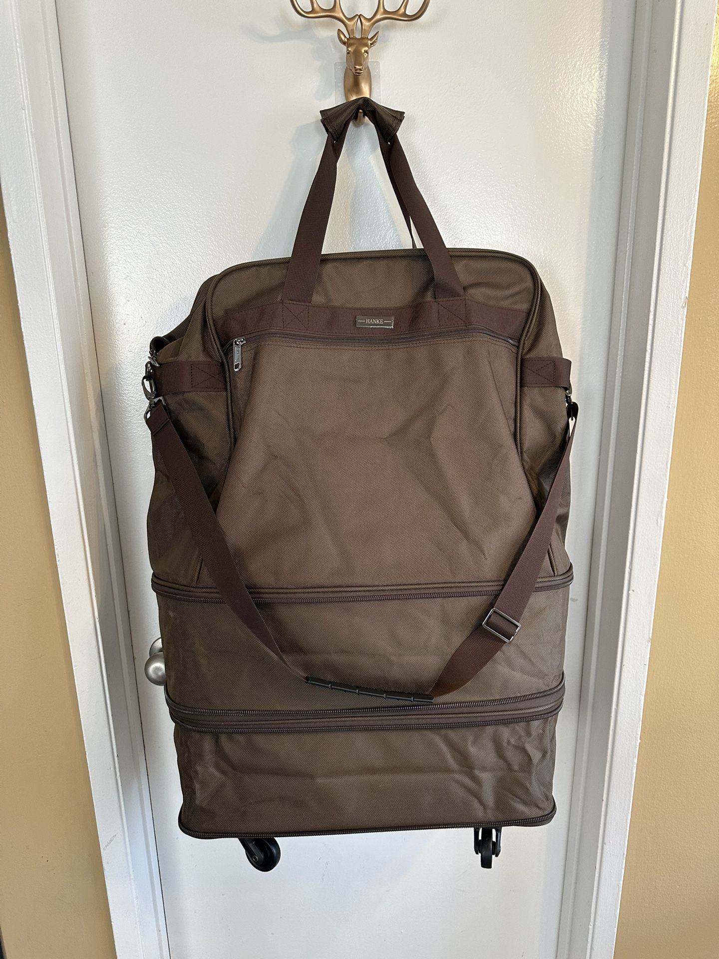 Hanke Expandable Rolling Duffel Bag with Wheels