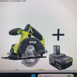 RYOBI ONE+ 18V Cordless 5-1/2 in. Circular Saw Kit with Battery and Charger