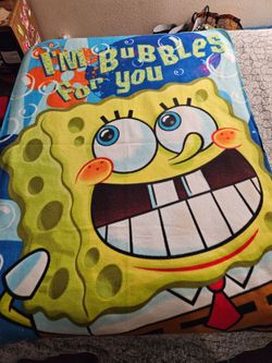 Im bubbles for you SpongeBob throw blanket