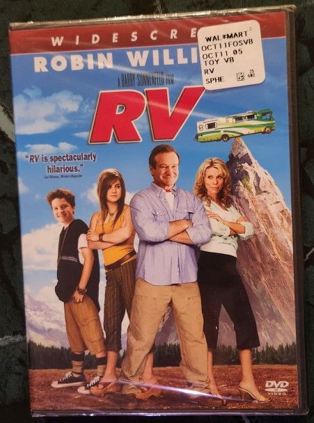 RV DVD Robin Williams, Jeff Daniels, Cheryl Hines Widescreen New PG Movie Film