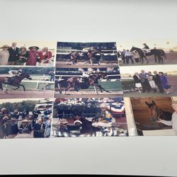 Vintage 1992-93 Sky Beauty Horse Racing Photos Belmont Park DiOrio Livingston