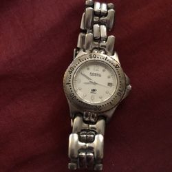 Fossil silver ladies watch