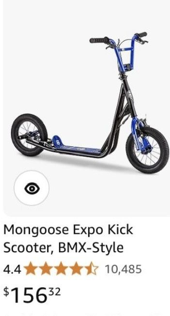Mongoose Scooter Expo Kick BMX Green & Grey