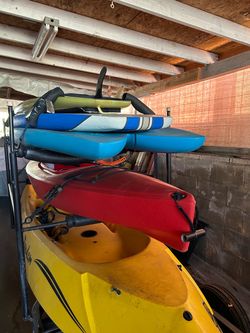 Kayak , paddle board, trailer
