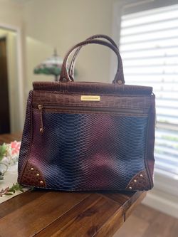 Samantha Brown Croc-Embossed Tote Bag