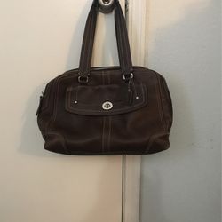 COACH BROWN LEATHER ‘coach Briefcase Or purse 