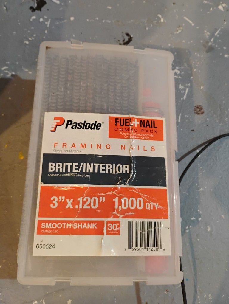 8 Penny Ridge Shank And 16 Penny Framing Nails,