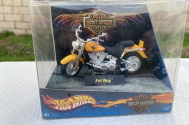 GIFT- Harley Davidson Fat Boy, Hot Wheels