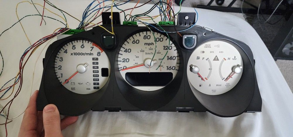 acura cl type-s cluster gauge 