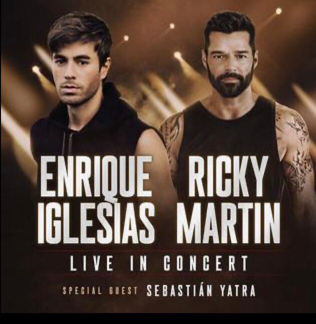 (2x) $600 Tickets Ricky Martin / Enrique Iglesias Concert