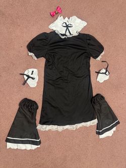 New M black French maid costume dress Lolita festival rave accessories cosplay Halloween Bundle deals available, feel free to message me with offers o