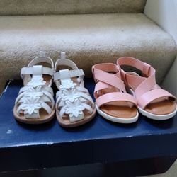 2 New Girls Shoes size 11 