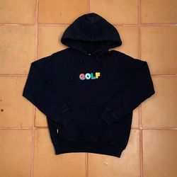 Golf Wang Tyler The Creator Embroidered Pullover Hoodie Size Small Black