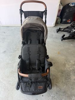 INFANS Baby Double Seat Stroller – Black/Grey – Excellent Condition + Skip Hop Organizer