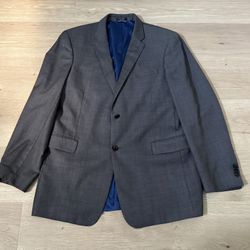 Tommy Hilfiger Light Gray With Dark Blue Blazer (See Description For Size)