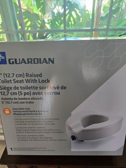 Raised Toilet Seat with Lock