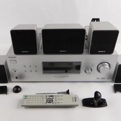 Sony STR-K790 5.1 Silver Home Theater Surround Sound Receiver with Speakers. 