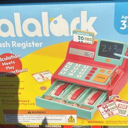 Kids Cash Register Toy playset.  Key