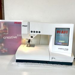 PHAFF Creative 2140 Sewing Embroidery Machine Power Cord, Hard Travel/Storage Case User Manual & extras