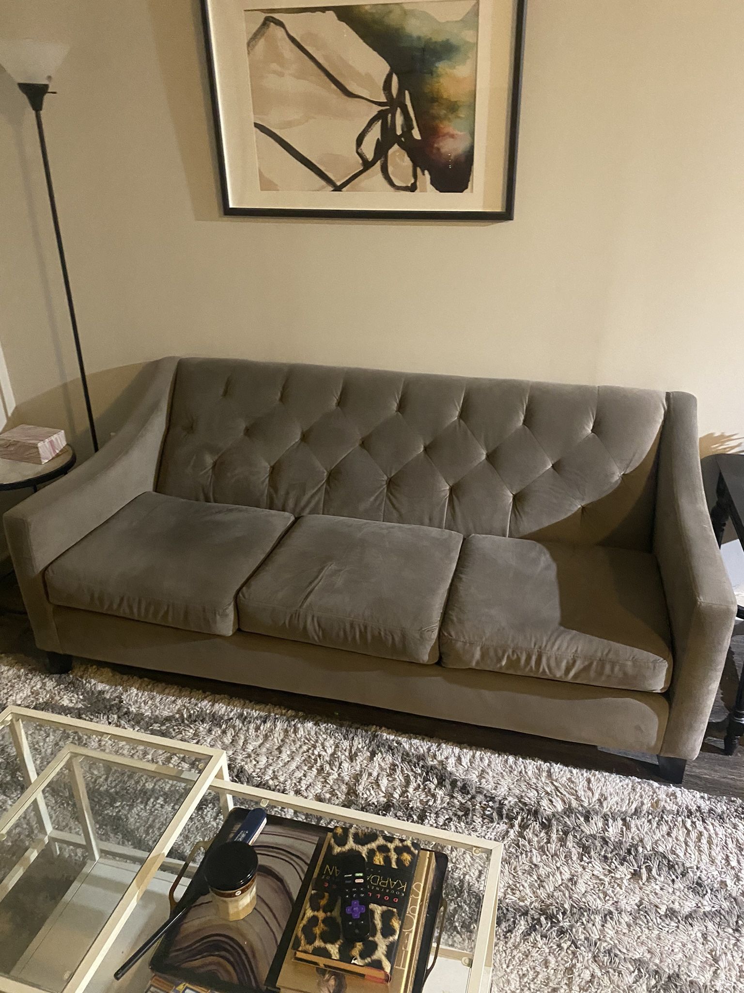 Macy S Chloe Velvet Tufted Sofa For