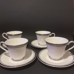 Royal Doulton set of 4 Sarabande Cups and Saucers.