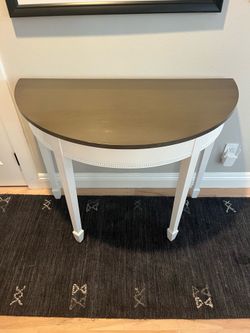 Pair of Demi-Lune Console Tables