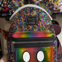 Disney Rainbow Sequin Loungefly