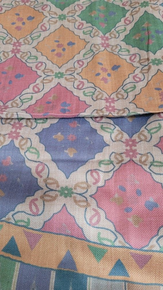printed winter shawl