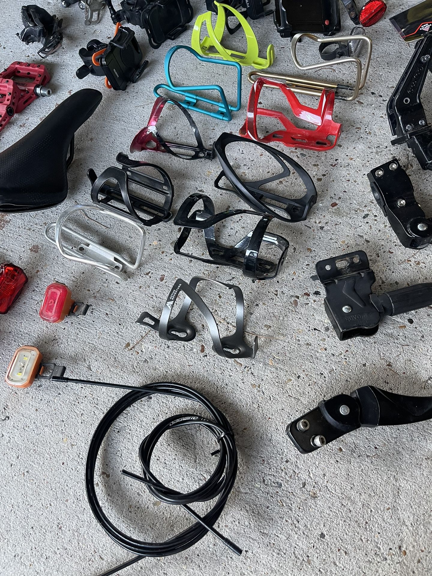 Bicycle Accesories, kickstands, bottle mounts, lights, phone holders