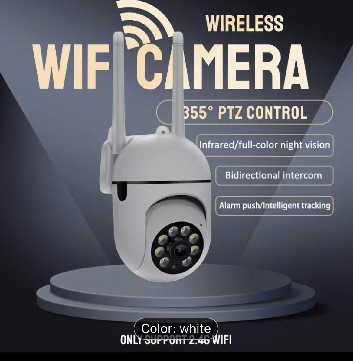 Teruhal 3MP HD WiFi Real-Time App Viewing, Easy Install, All-Weather Wall Mount